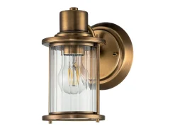 Elstead Quoizel Riggs Vägglampa Weathered Brass, IP44