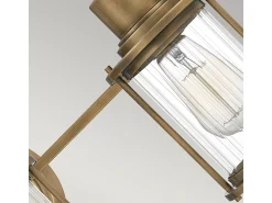 Elstead Quoizel Riggs Vägglampa Weathered Brass, IP44