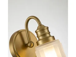 Elstead Quoizel Swell Vägglampa Borstad mässing, IP44