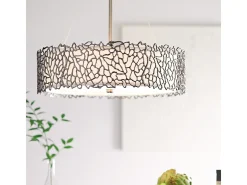 Elstead Silver Coral 4 ljus takhänge klassisk tenn, silverkorall, E27
