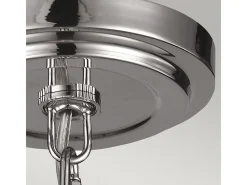 Elstead Tabby 1 Light Dome Tak Mini Pendel Polerad Nickel, E27