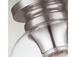 Elstead Tabby 1 Light Flush Light, polerat nickel