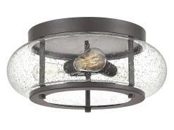 Elstead Trilogy 3 Light Flush Mount, gammal brons, E27