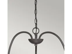 Elstead Trilogy Multi Arm Chandelier 3 Light Old Bronze Finish, E27