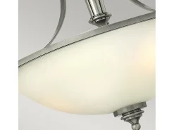 Elstead Truman 3 Ljus Semi Flush Ceiling Light Antik Nickel, E27