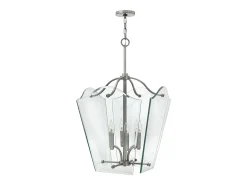 Elstead Wingate 6 ljus stort takhänge polerad antik nickel, E14