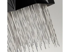 Elstead Zuma 3 ljus vägglampa, satängsvart, silver, G9