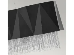 Elstead Zuma 6 ljushänge, satinsvart, silver, E27