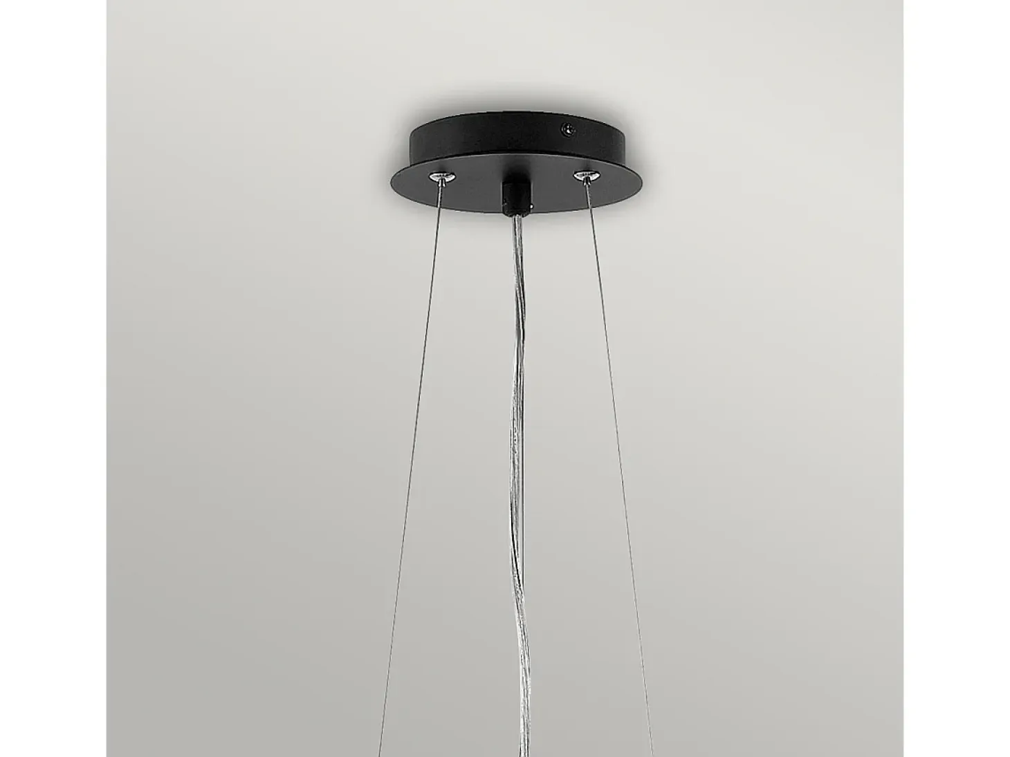 Elstead Zuma 6 ljushänge, satinsvart, silver, E27
