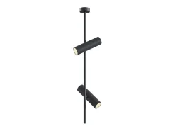 Elti Foco de Techo Lámpara Colgante Negro, 2 Luces, GU10