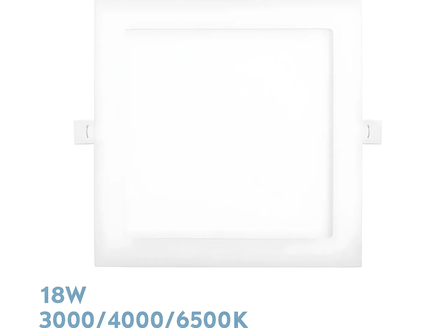 Empotrable Abaco Cuadrado Blanco Led 18w