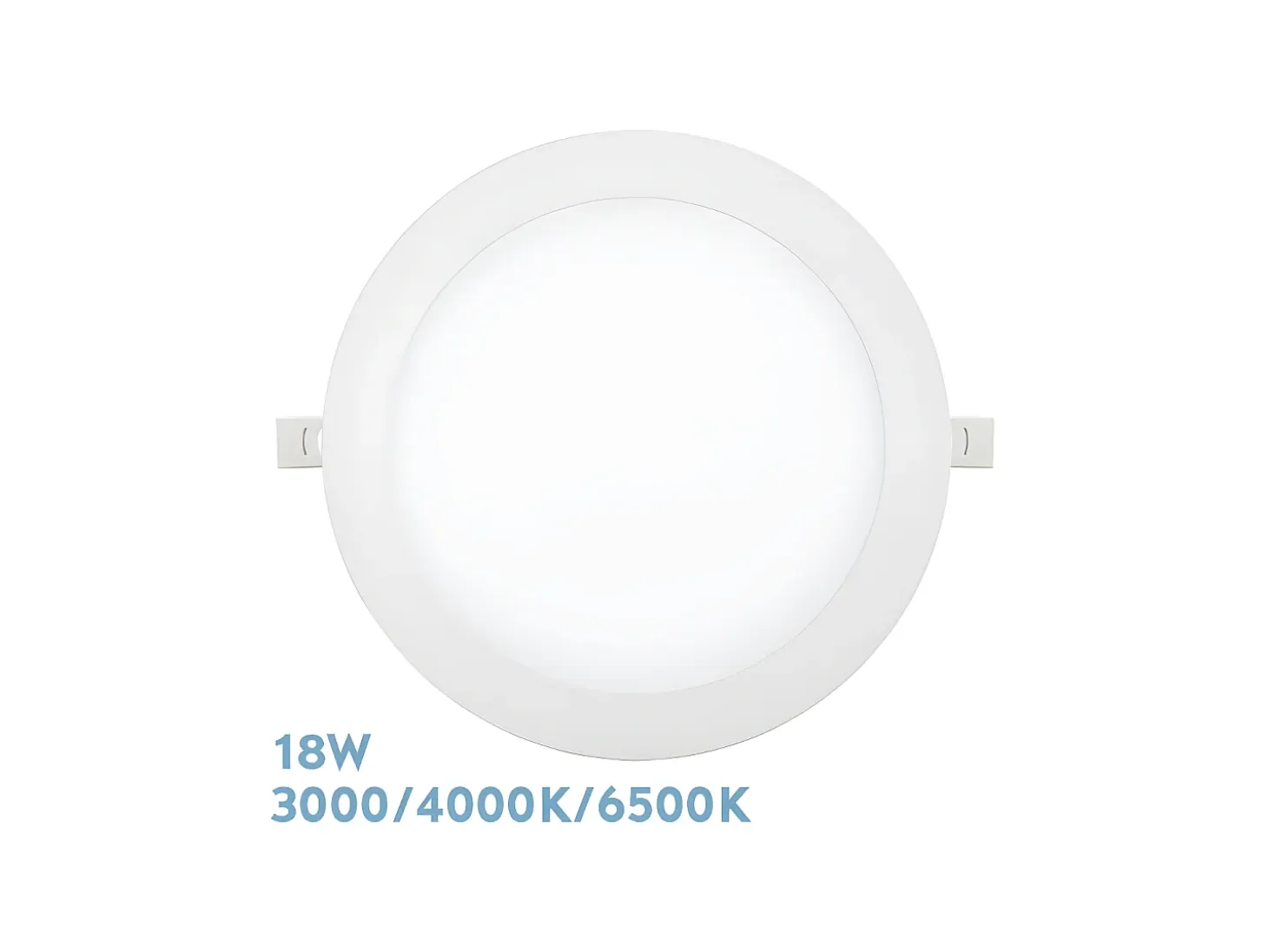 Empotrable Silex Redondo Blanco 18w 3000-4000-6500k