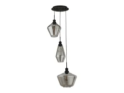 Endon Mia 3 Light Cluster Drop Ceiling Pendel rkt glas