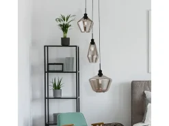 Endon Mia 3 Light Cluster Drop Ceiling Pendel rkt glas