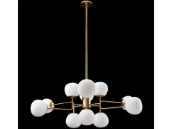 Erich Lámpara de Techo Globe Latón, 12 Luces, E14