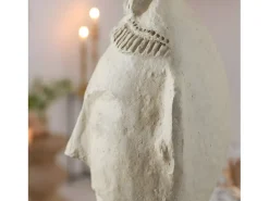 Escultura de busto de mujer en papel maché Ambroise - Obra de arte contemporánea e intemporal