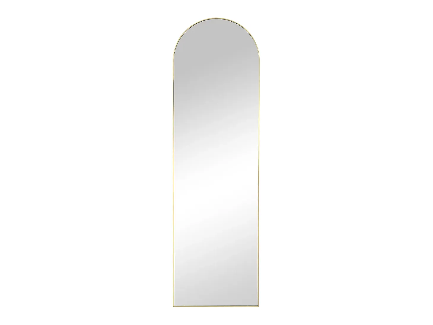 Espejo arco de metal para colocar - Ancho 50 x Alt. 170 cm - Dorado - MAILEN