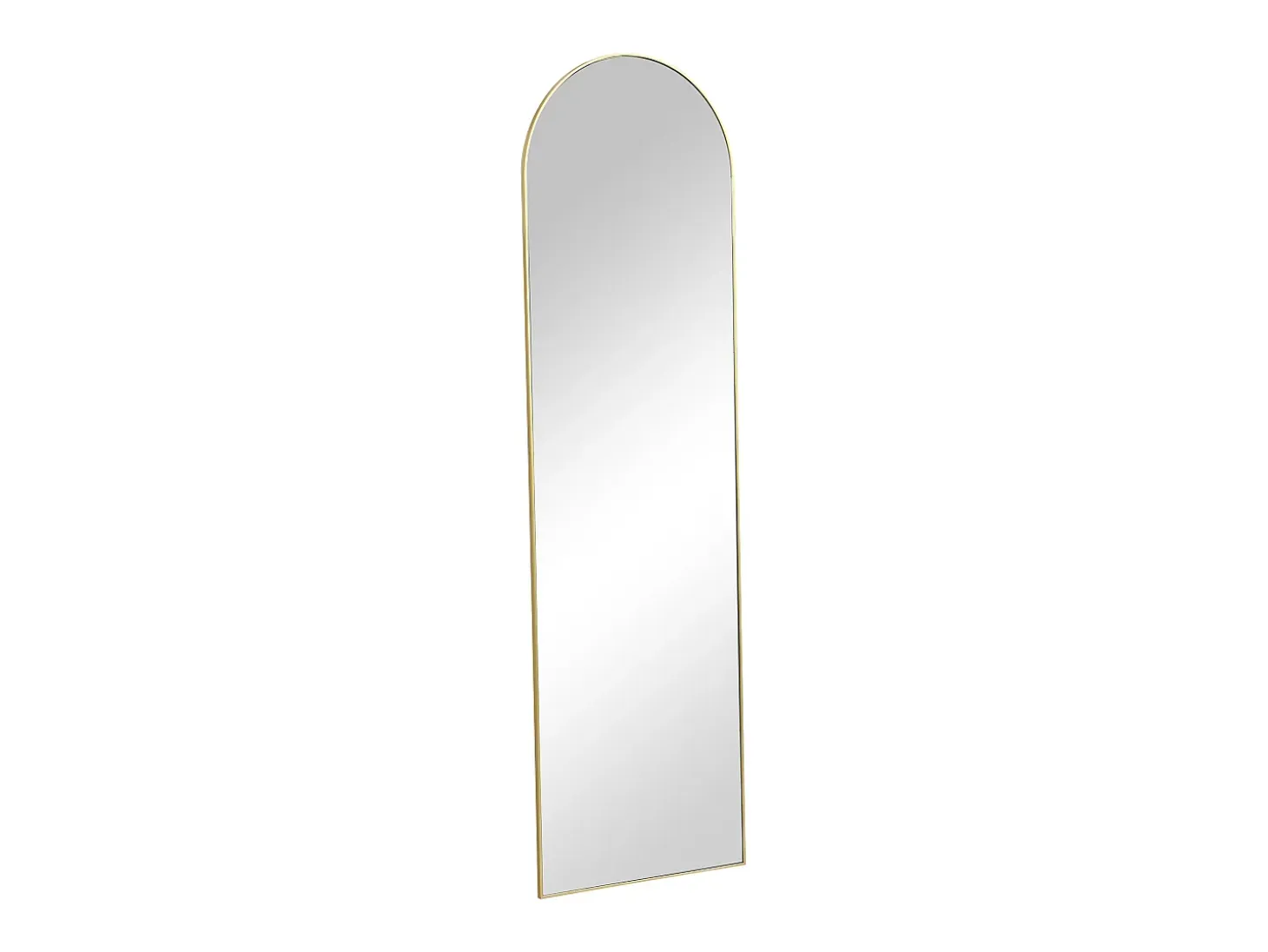 Espejo arco de metal para colocar - Ancho 50 x Alt. 170 cm - Dorado - MAILEN