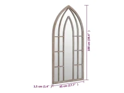 Espejo Arena 100x45 cm Hierro para uso interior