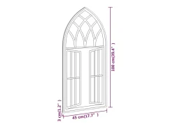 Espejo Arena 100x45 cm Hierro para uso interior