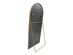 Espejo arqueado de cuerpo entero, 180 x 80 cm, de pared, para salón, dorado