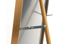 Espejo arqueado de cuerpo entero, 180 x 80 cm, de pared, para salón, dorado