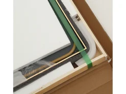 Espejo arqueado de cuerpo entero, 165 x 60 cm, de pared, para salón, dorado