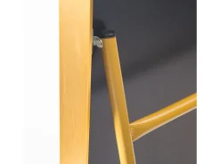 Espejo arqueado de cuerpo entero, 165 x 60 cm, de pared, para salón, dorado