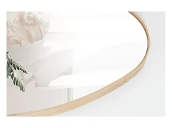 Espejo asimétrico NARA – 50x80 cm – Acabado en roble envejecido – MDF decorativo de madera – Diseño orgánico y moderno