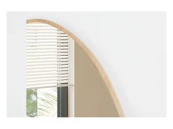 Espejo asimétrico NARA – 60x80 cm – Acabado en roble envejecido – MDF decorativo de madera – Diseño orgánico