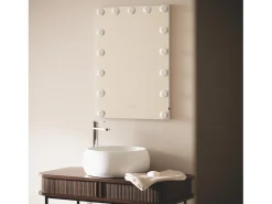 Espejo Baño con Luz LED 70x50 cm Essauira Seleccionable (Cálido-Neutro-Frío)