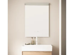 Espejo Baño con Luz LED y Antivaho 85x60 cm Jannada Seleccionable (Cálido-Neutro-Frío)