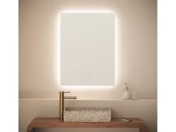 Espejo Baño con Luz LED y Antivaho 80x60 cm Grace Seleccionable (Cálido-Neutro-Frío)