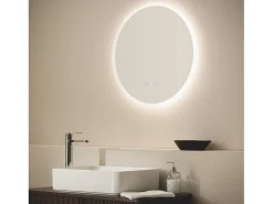 Espejo Baño con Luz LED y Antivaho Ø60 cm Palolem Seleccionable (Cálido-Neutro-Frío)