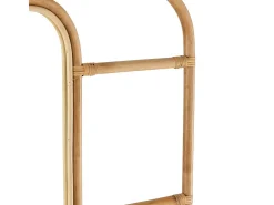 Espejo Caella de ratán natural con escalera L 180 cm