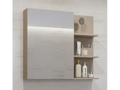 Espejo con almacenaje para baño GOBI color marrón