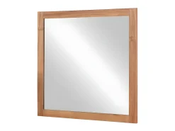Espejo cuadrado con borde de madera de acacia - 60 x 60 cm - SEPANG