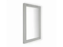 Espejo de pared de Madera gris 90 x 60- Braul