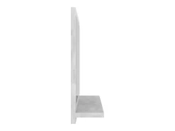 Espejo de baño 40 x 10,5 x 37 cm aglomerado gris 02_0006942