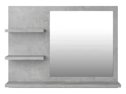 Espejo de baño 60 x 10,5 x 45 cm aglomerado gris 02_0006944