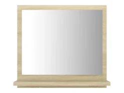 Espejo de baño 40 x 10,5 x 37 cm blanco y beige 02_0006921