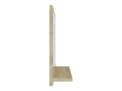 Espejo de baño 40 x 10,5 x 37 cm blanco y beige 02_0006921