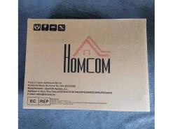 Espejo de baño Aurius Homcom enmarcado negro 70x50