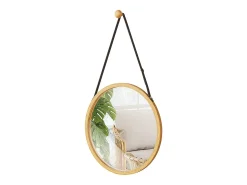 Espejo de baño bambú 38x38x1.5 mirno
