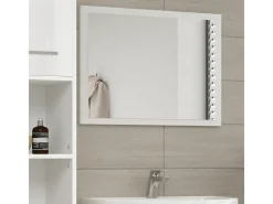 Espejo de baño blanco alto brillo/blanco 45x2x60 kiko