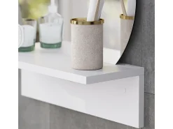 Espejo de baño blanco 40x15x47.5 elyra