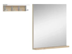 Espejo de baño blanco 50x8x51.6 henri