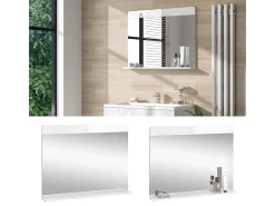 Espejo de baño blanco 80.1x12x62 izan