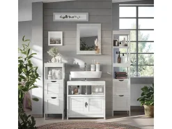 Espejo de baño blanco 40x10x50 vilda