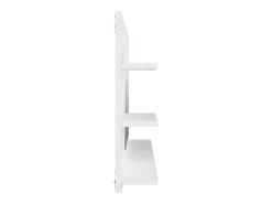 Espejo de baño con 3 estantes 90 x 10,5 x 45 cm aglomerado blanco 02_0006911